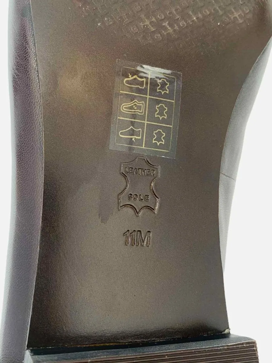 TORY BURCH Billy Brown & Beige Smoking Slippers 41
