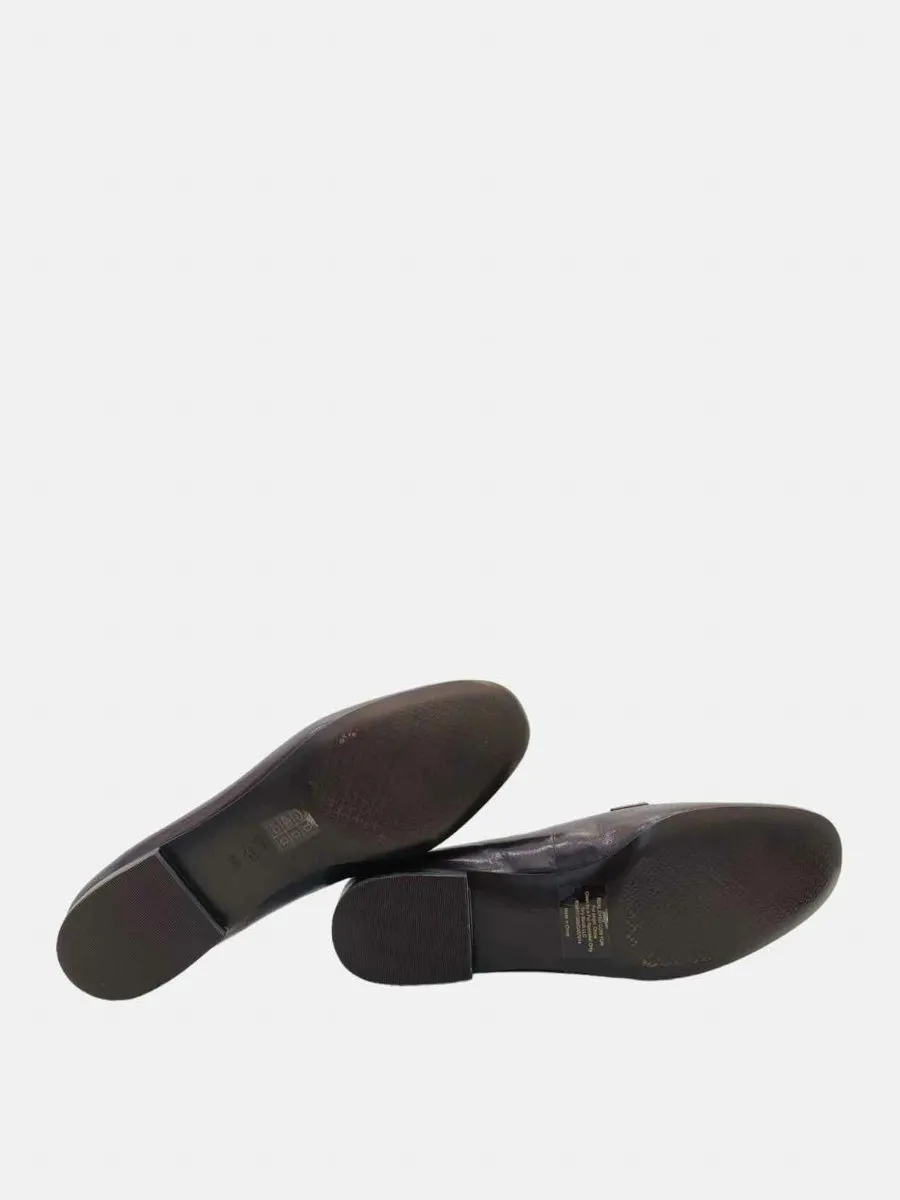 TORY BURCH Billy Brown & Beige Smoking Slippers 41