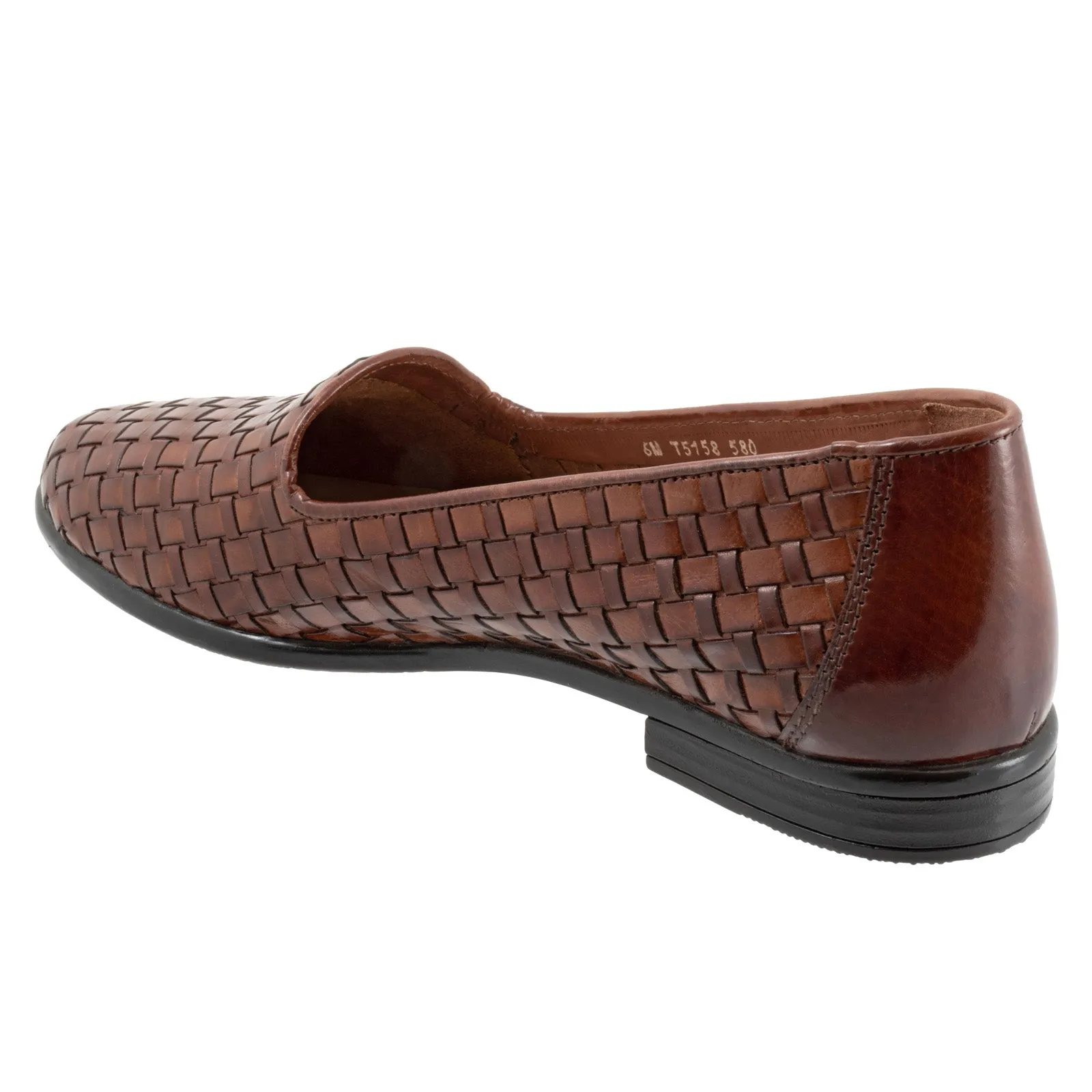 Trotters Liz T5158-580 Womens Brown Extra Narrow Loafer Flats Shoes