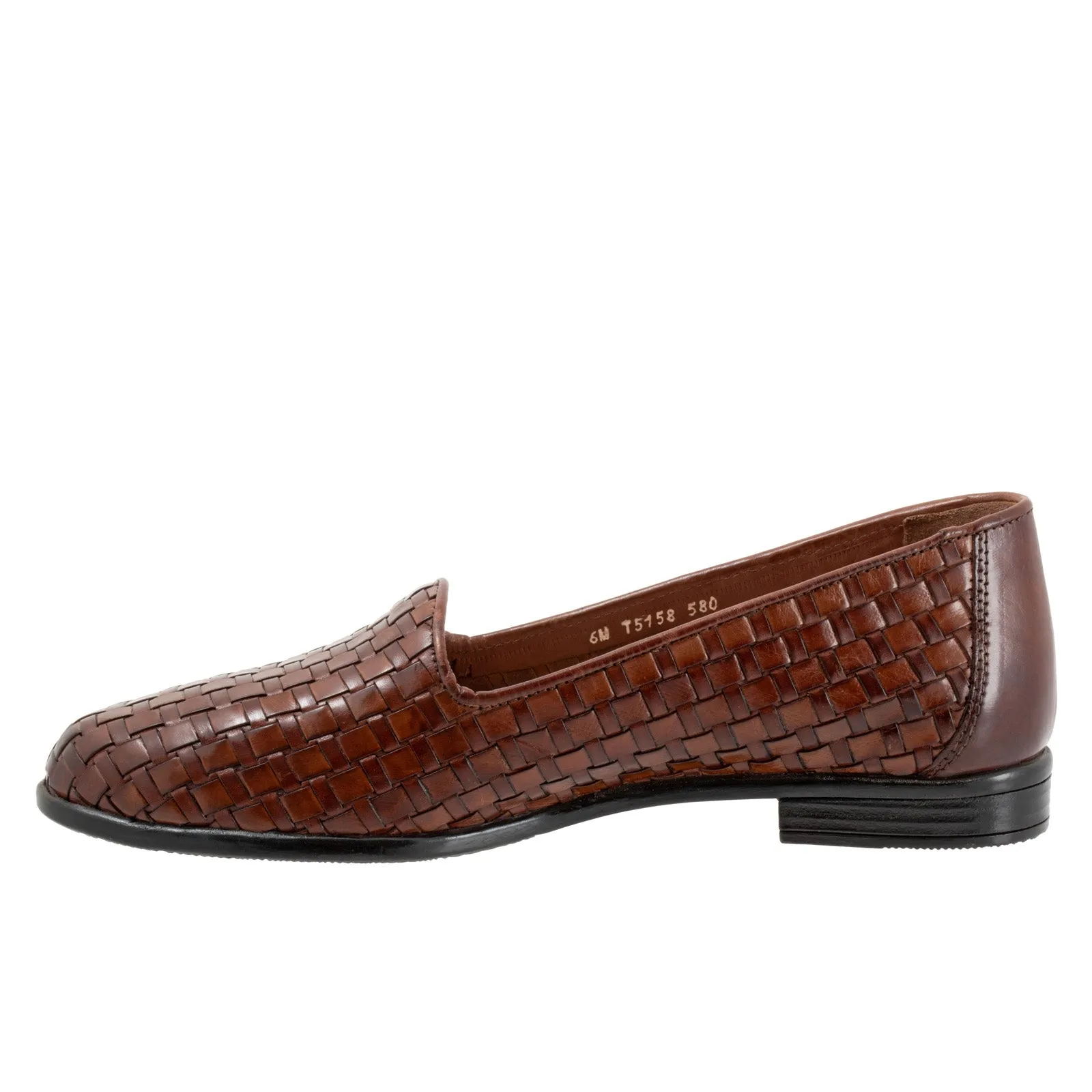 Trotters Liz T5158-580 Womens Brown Extra Narrow Loafer Flats Shoes