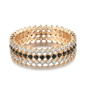 Unique 585 Rose Gold Ring For Women Wedding Jewelry