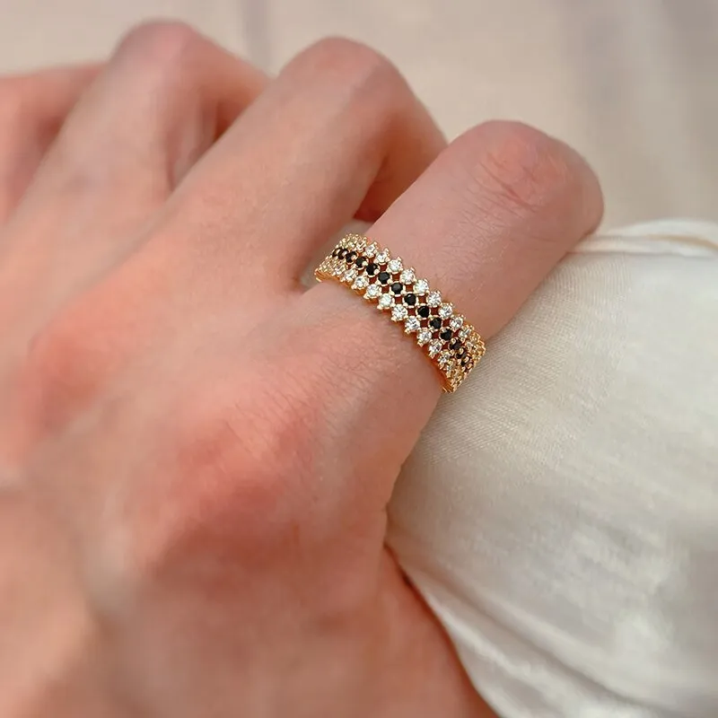 Unique 585 Rose Gold Ring For Women Wedding Jewelry