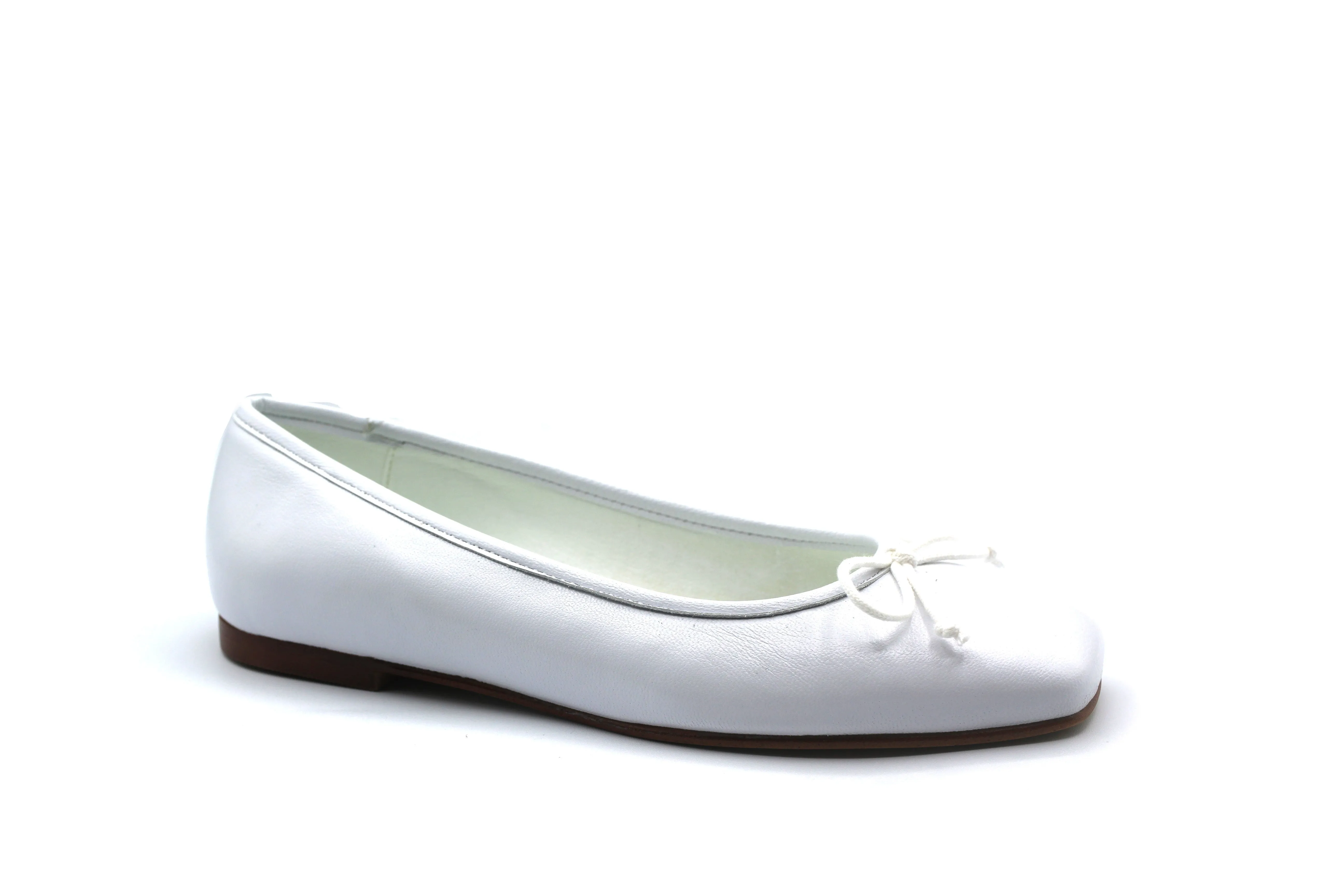 Valencia White Ballet Flat