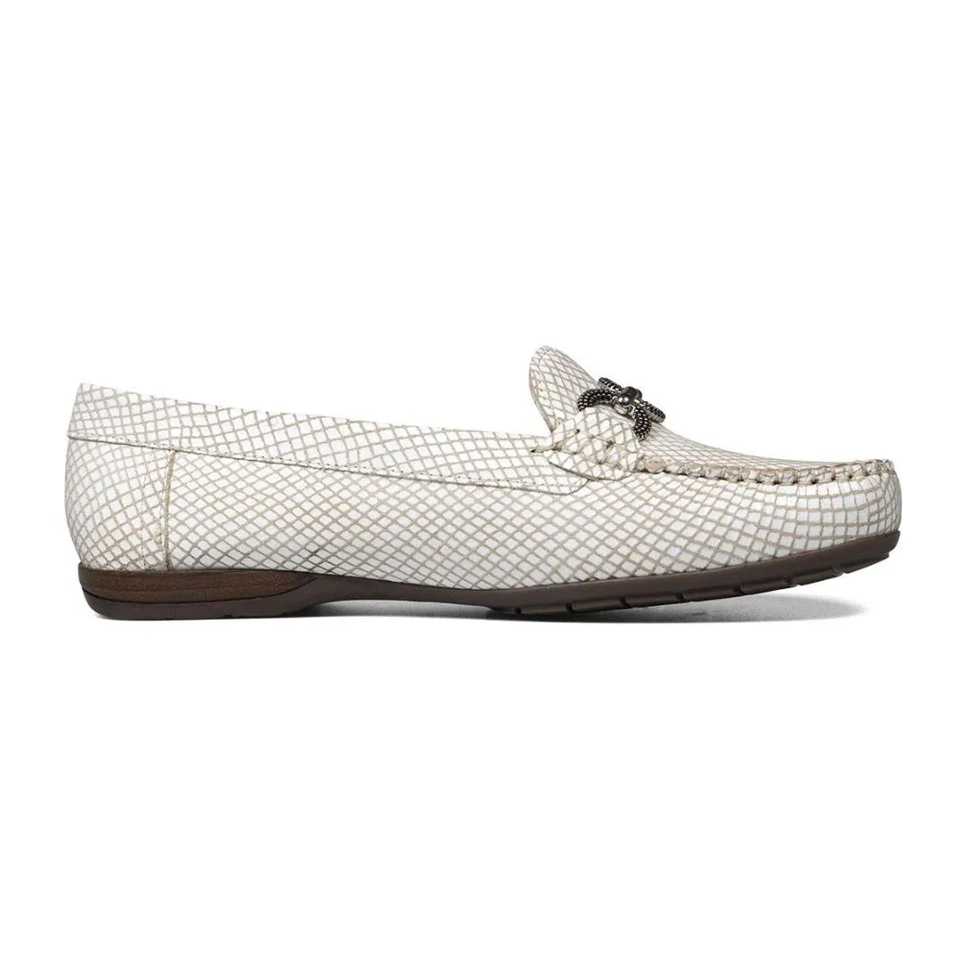 Van Dal Bliss II Loafers - White Python Print