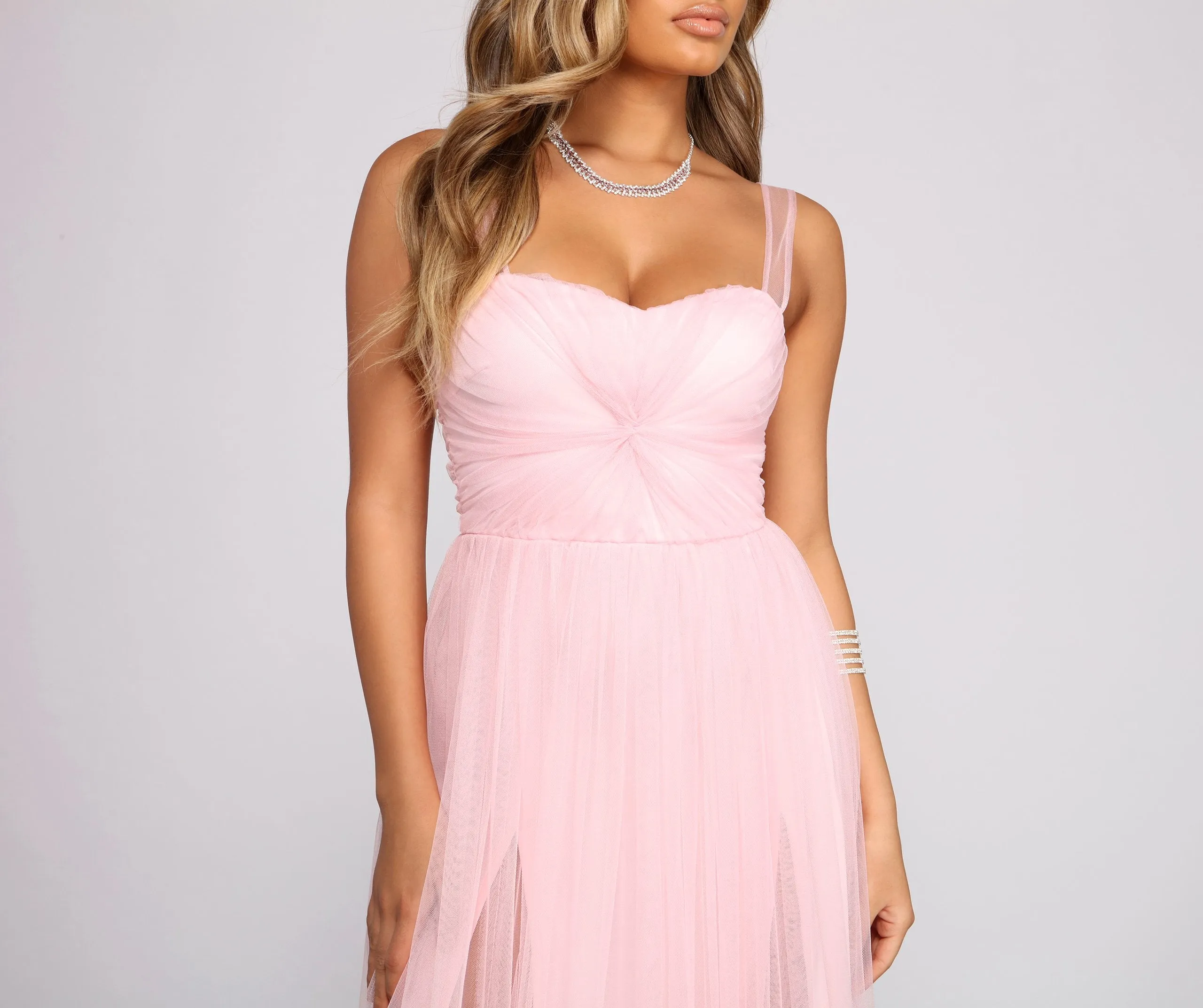 Vanessa Sweetheart Stylish A-Line Tulle Dress