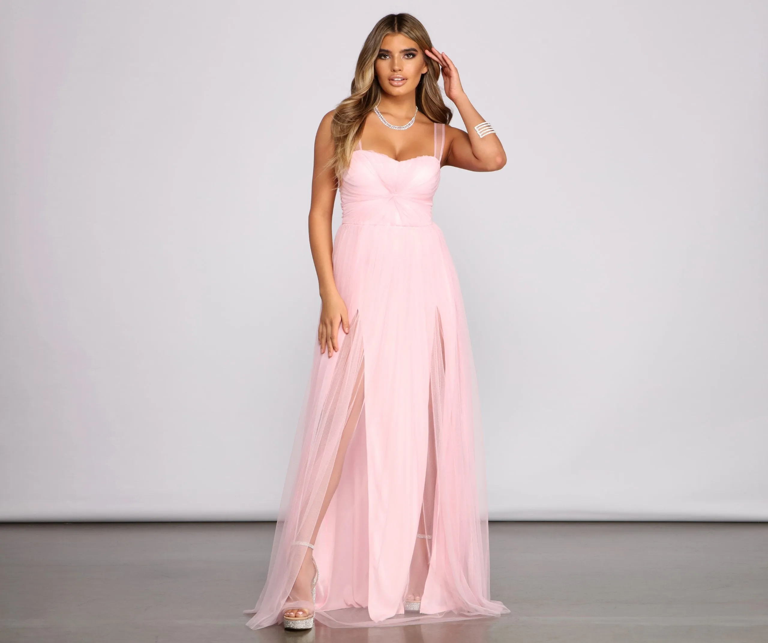 Vanessa Sweetheart Stylish A-Line Tulle Dress