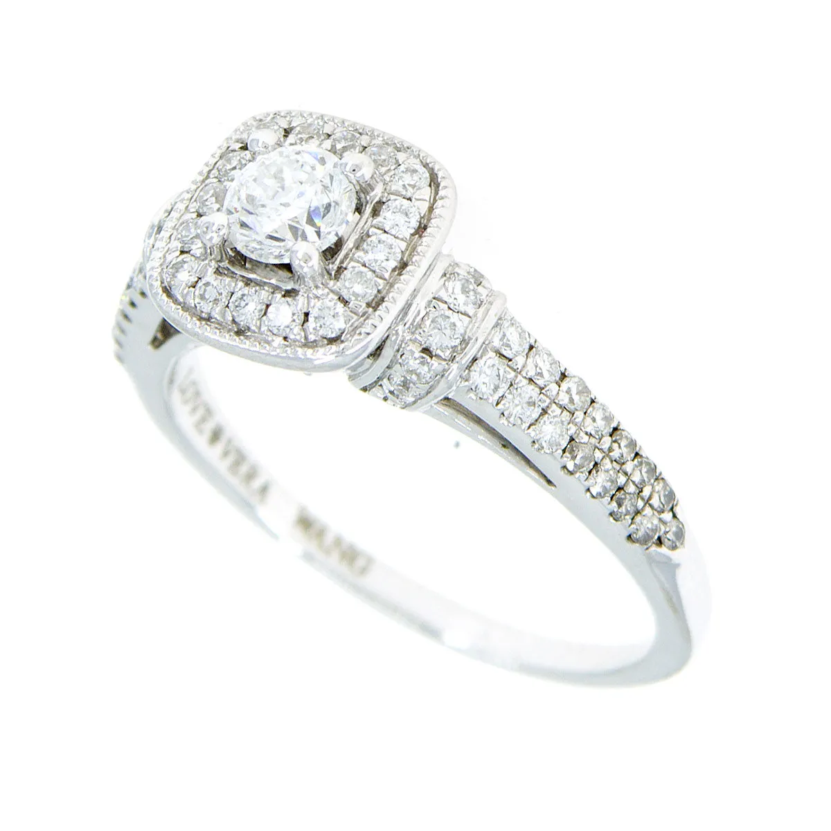 Vera Wang Love 3/4ct Diamond Frame Engagement Ring