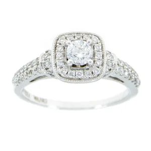 Vera Wang Love 3/4ct Diamond Frame Engagement Ring