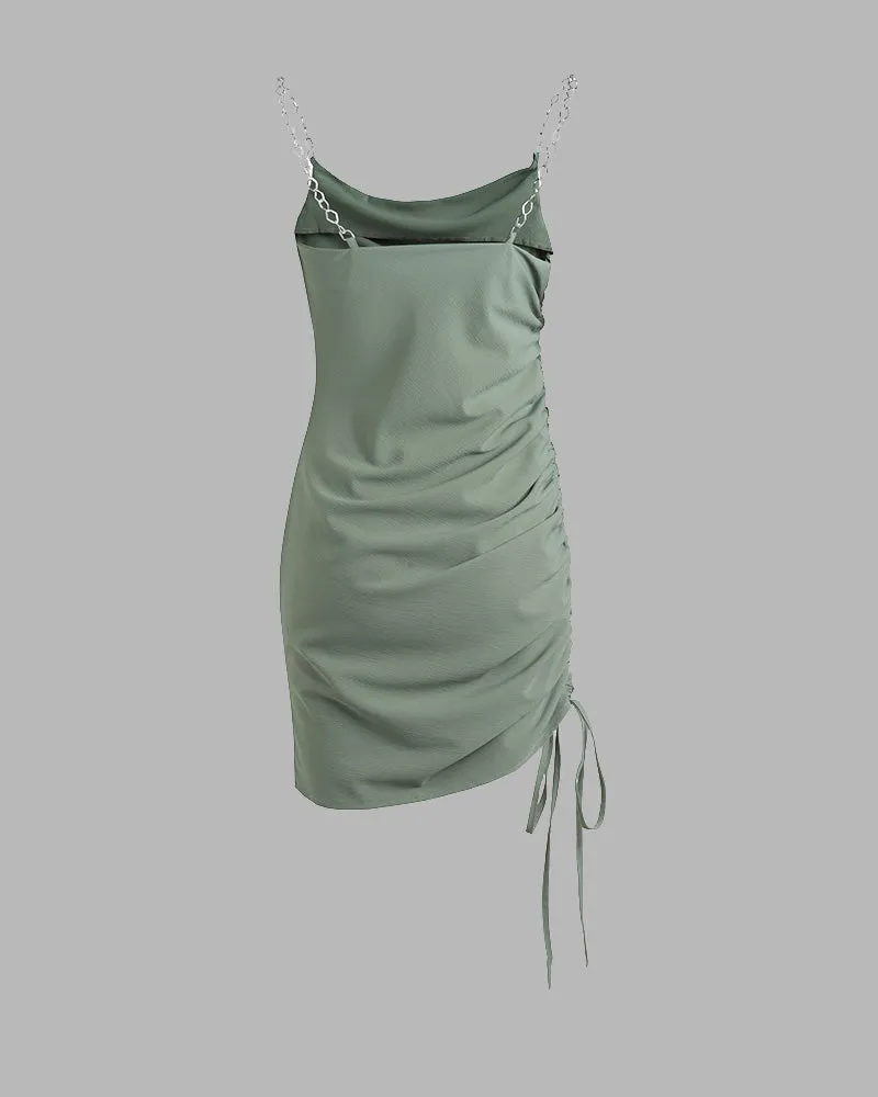 Verdant Ruched Bodycon Dress