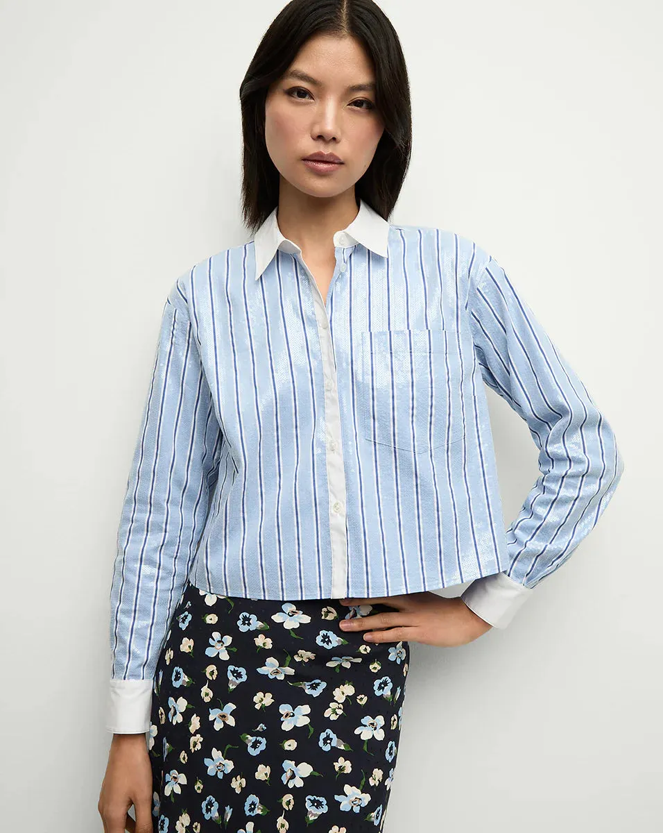 VERONICA BEARD MAIA TOP WITH SEQUINS