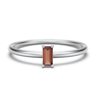 Vertical Baguette Stackable Ring