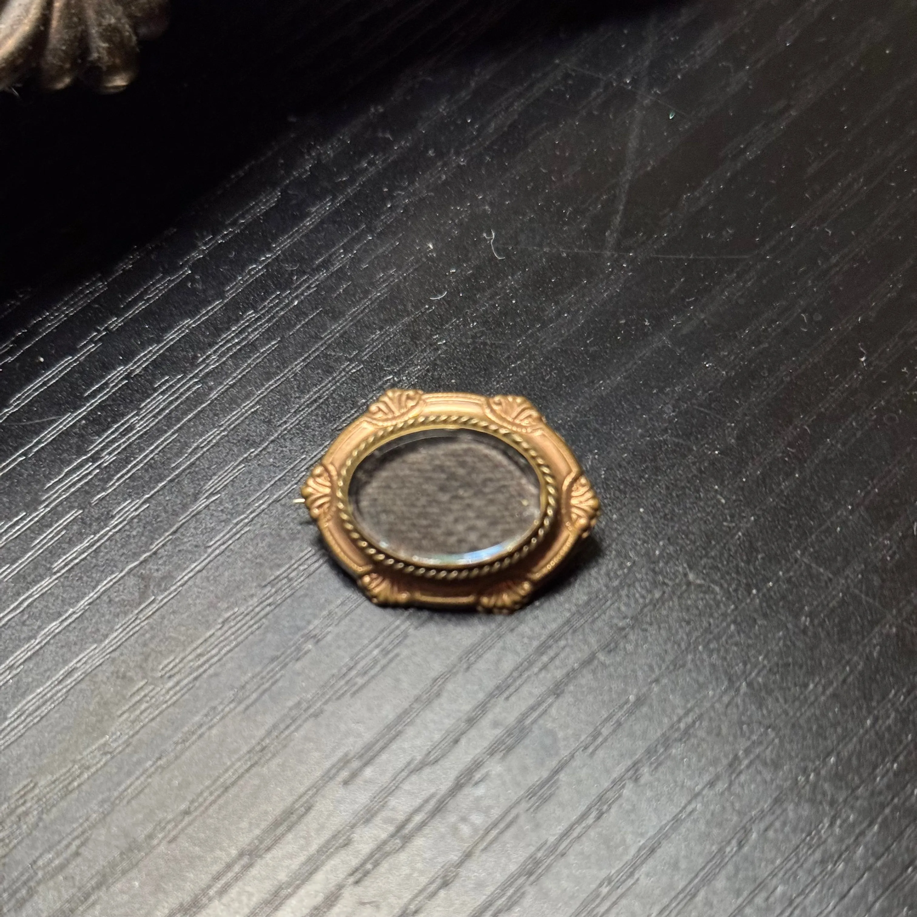 Victorian Mourning Hair Brooch