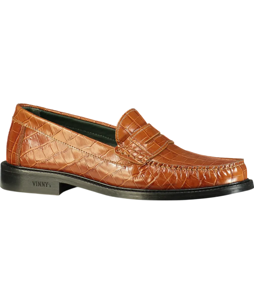 Vinny's Brown Yardee Mocassin Loafer UK 9 EU 43 👞