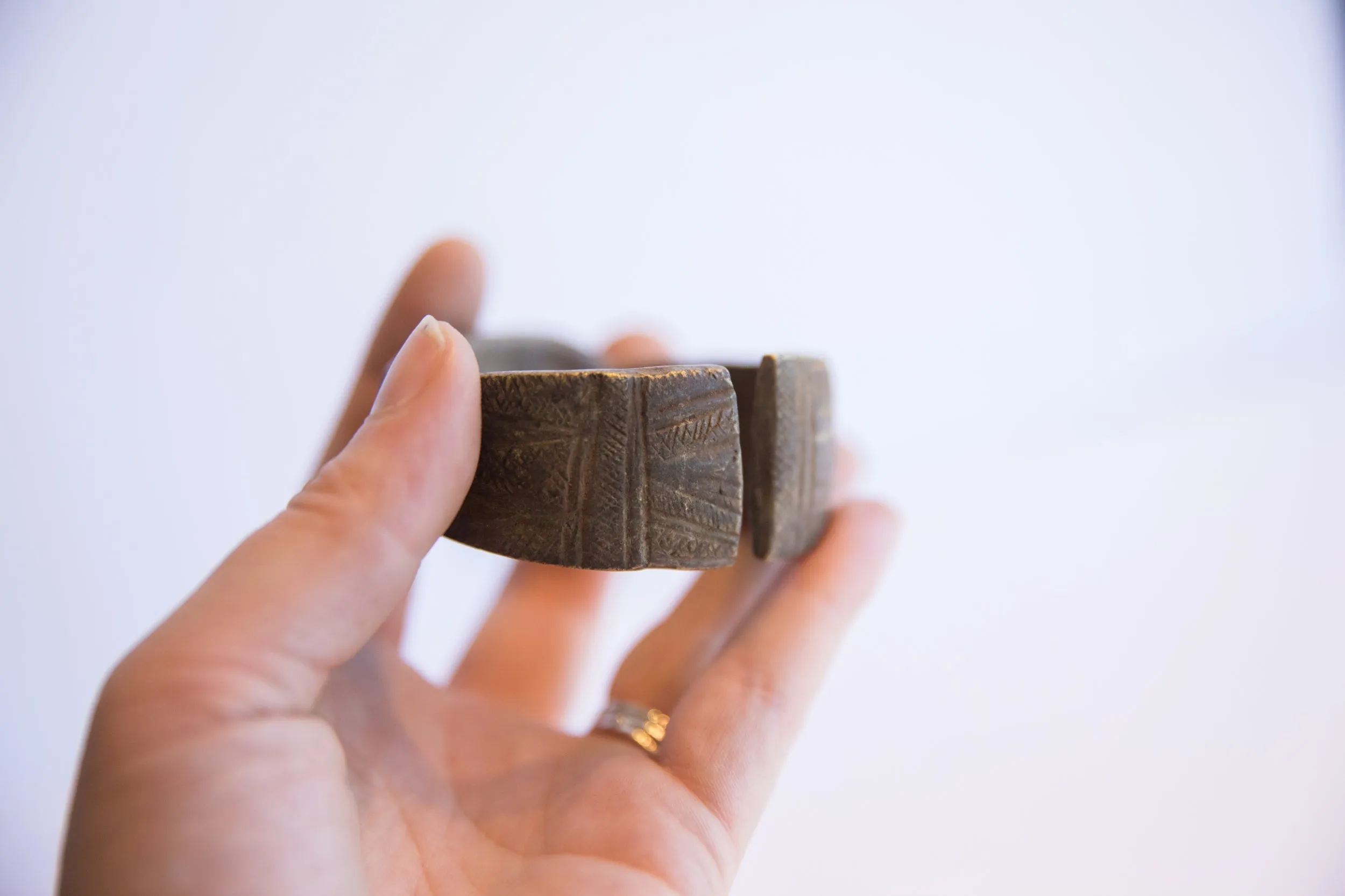 Vintage African Small Multi-Design Cuff Bracelet