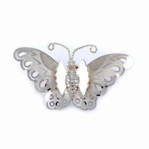 Vintage Brooch Goldtone Butterfly Pin 1950S
