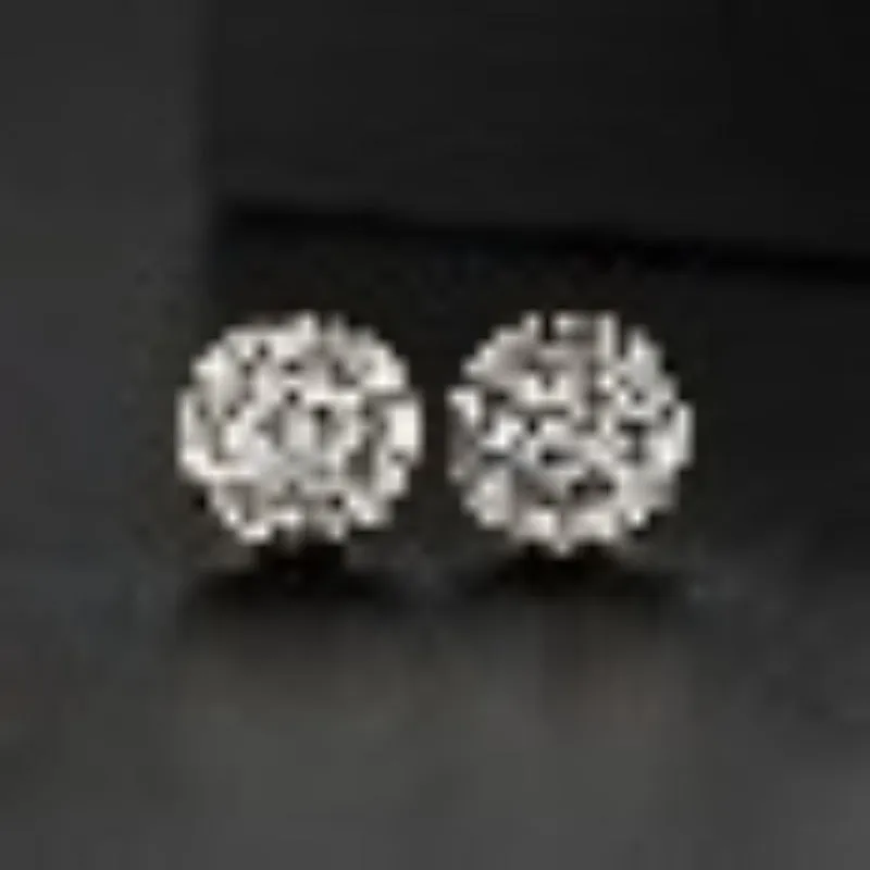 Vintage Gold Punk Iced Zircon Stud Earrings for Women Wedding  Jewelry