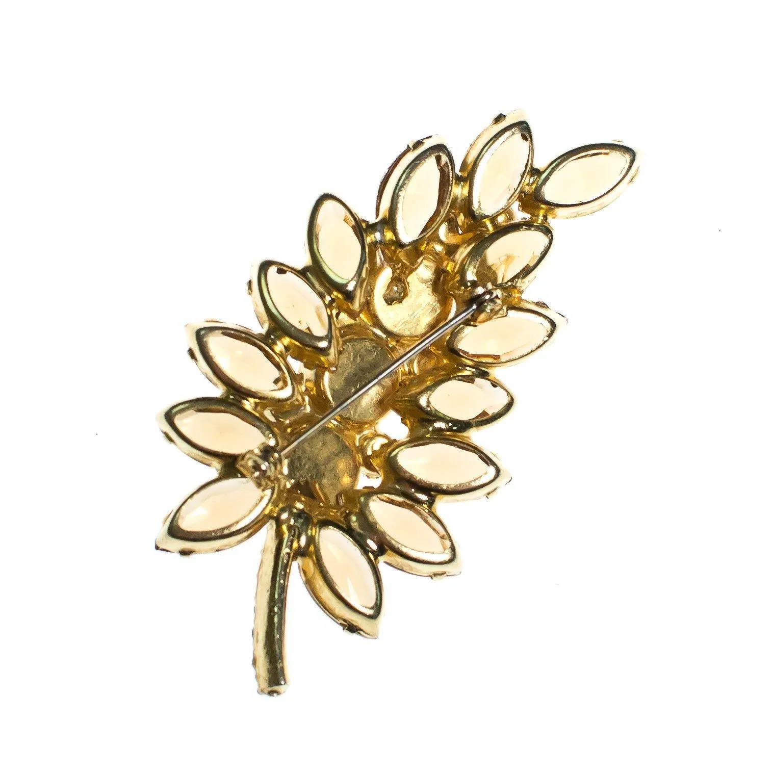 Vintage Juliana Smokey Topaz Crystal and Aurora Broealis Rhinestones Brooch
