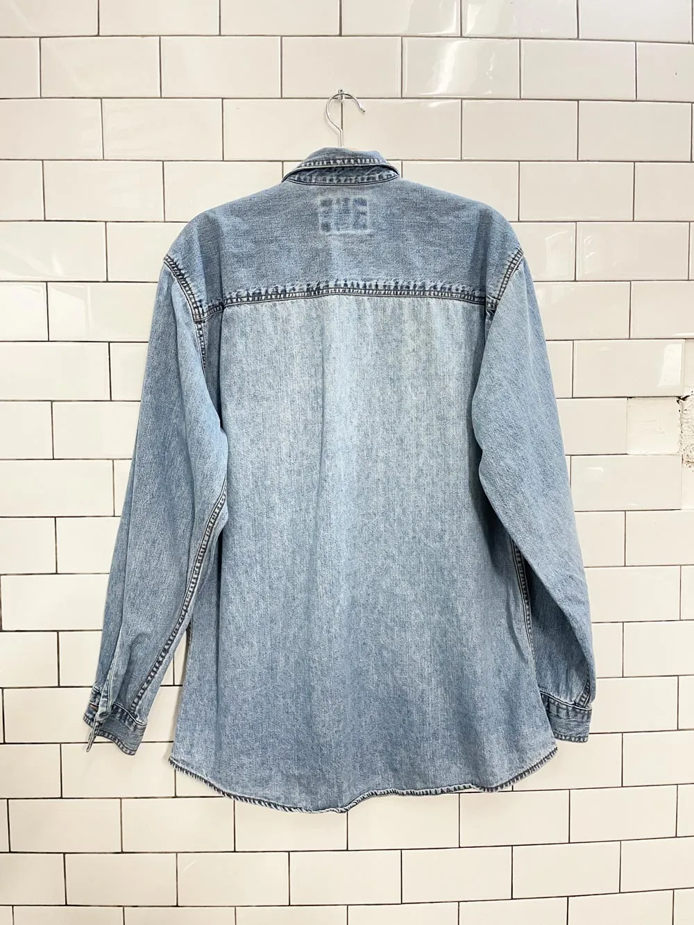 vintage levi's orange tab denim shirt