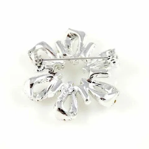 Vintage Pell Rhinestone Bow Brooch 1950S