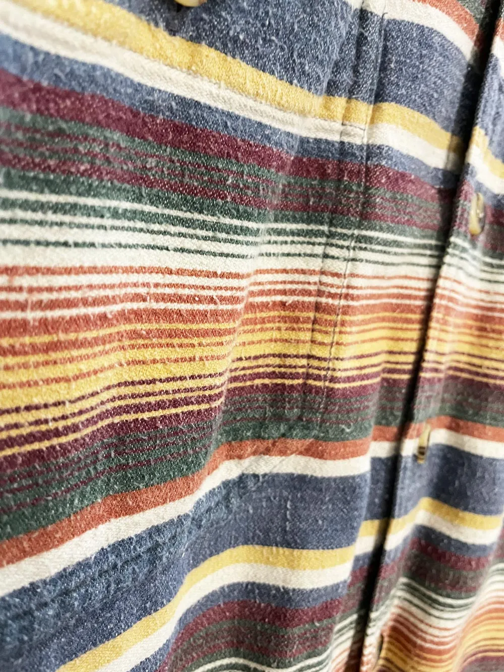 vintage R&R southwestern stripe flannel shirt