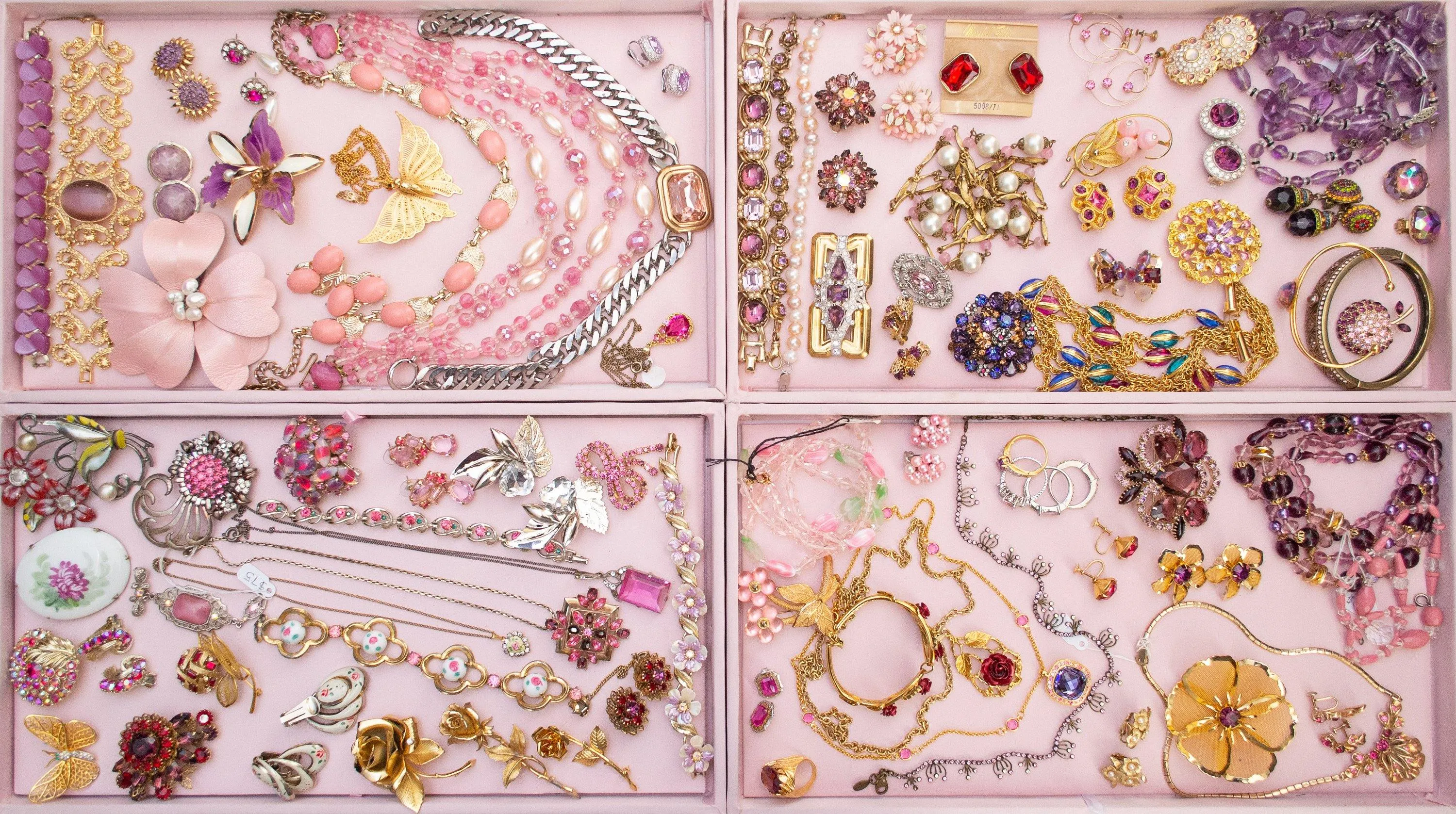 Vintage Weiss Brooch, Purple, Blue, Gold, and Red Rhinestones, Diamante Crystals, Silver Tone Setting, Brooches and Pins