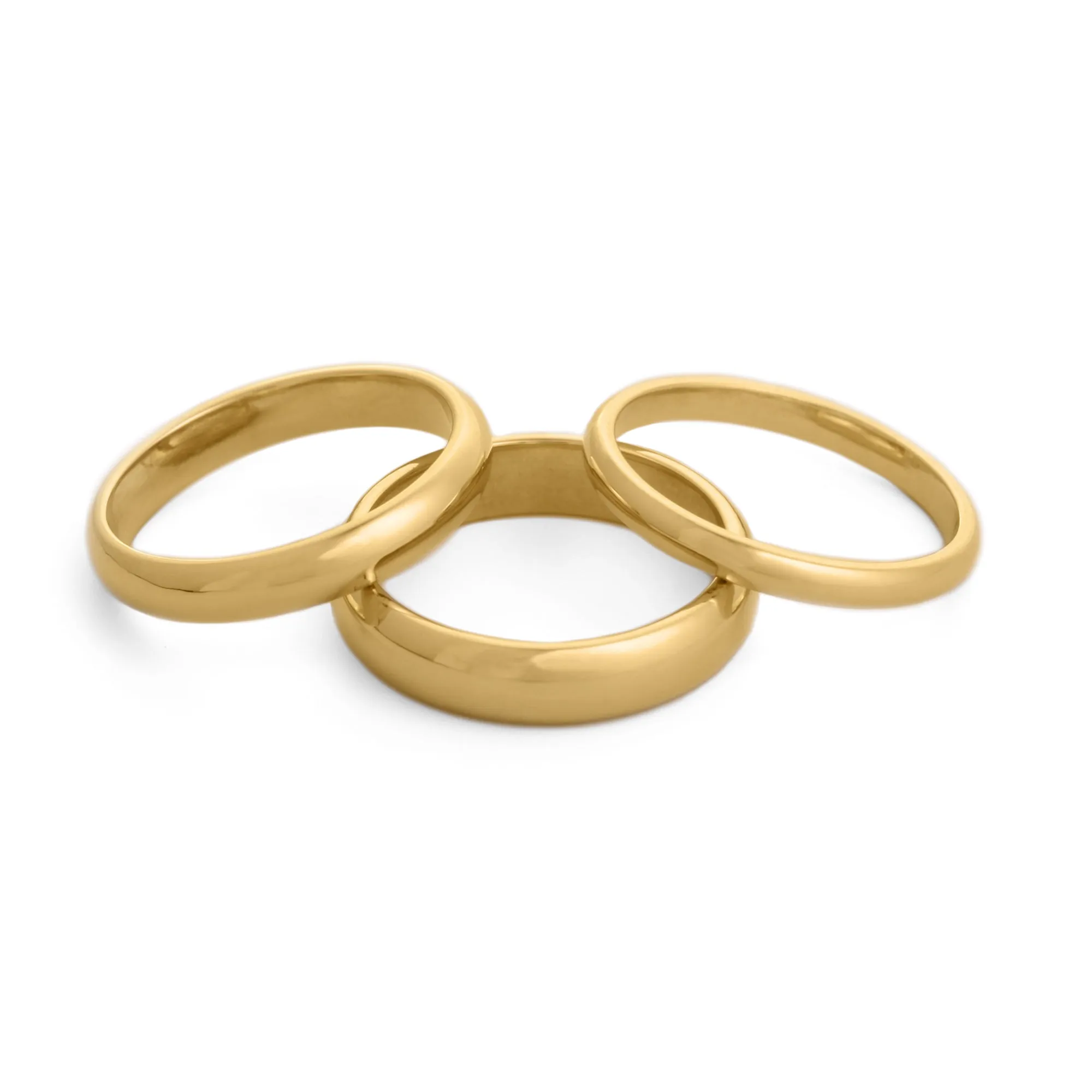 Wedding Band 4mm Comfort Fit 14K Gold
