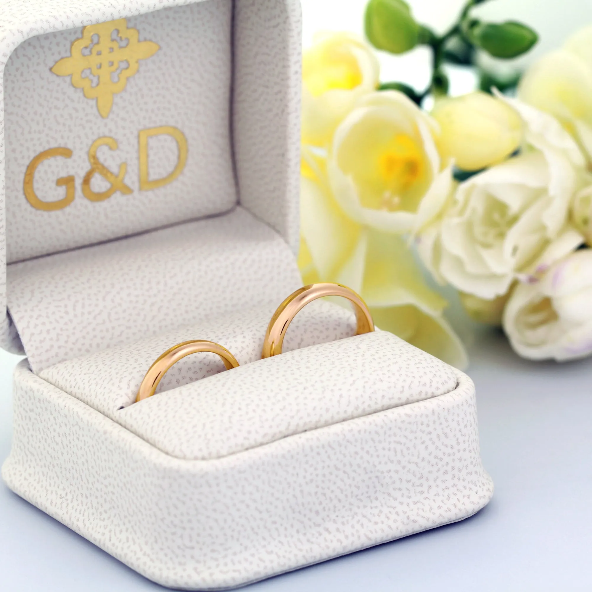 Wedding Band 4mm Comfort Fit 14K Gold