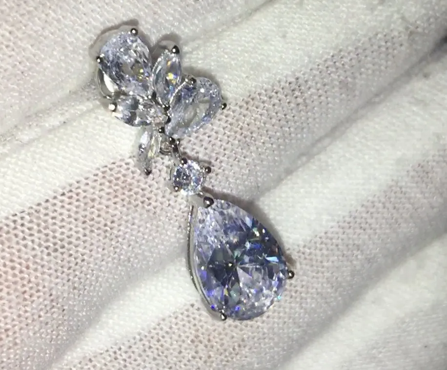 Wedding Earrings | Teardrop Earrings | Diamond Earrings | Diamond Earrings | Womens Diamond Earrings | Earrings | Bridal Earrings