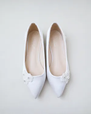 Wedding Flats with All Pearls Chassia Flowers
