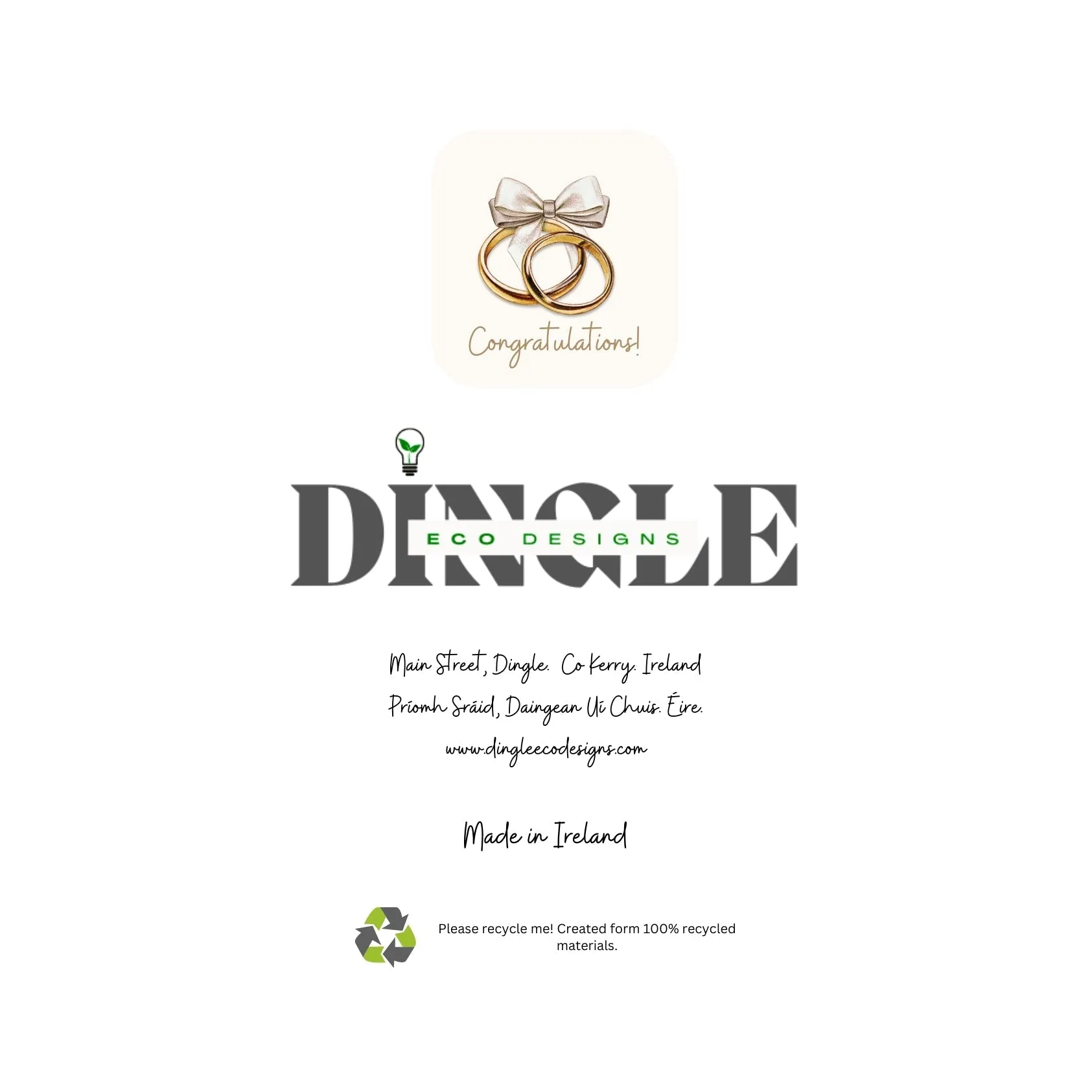 Wedding Rings - Greeting Card