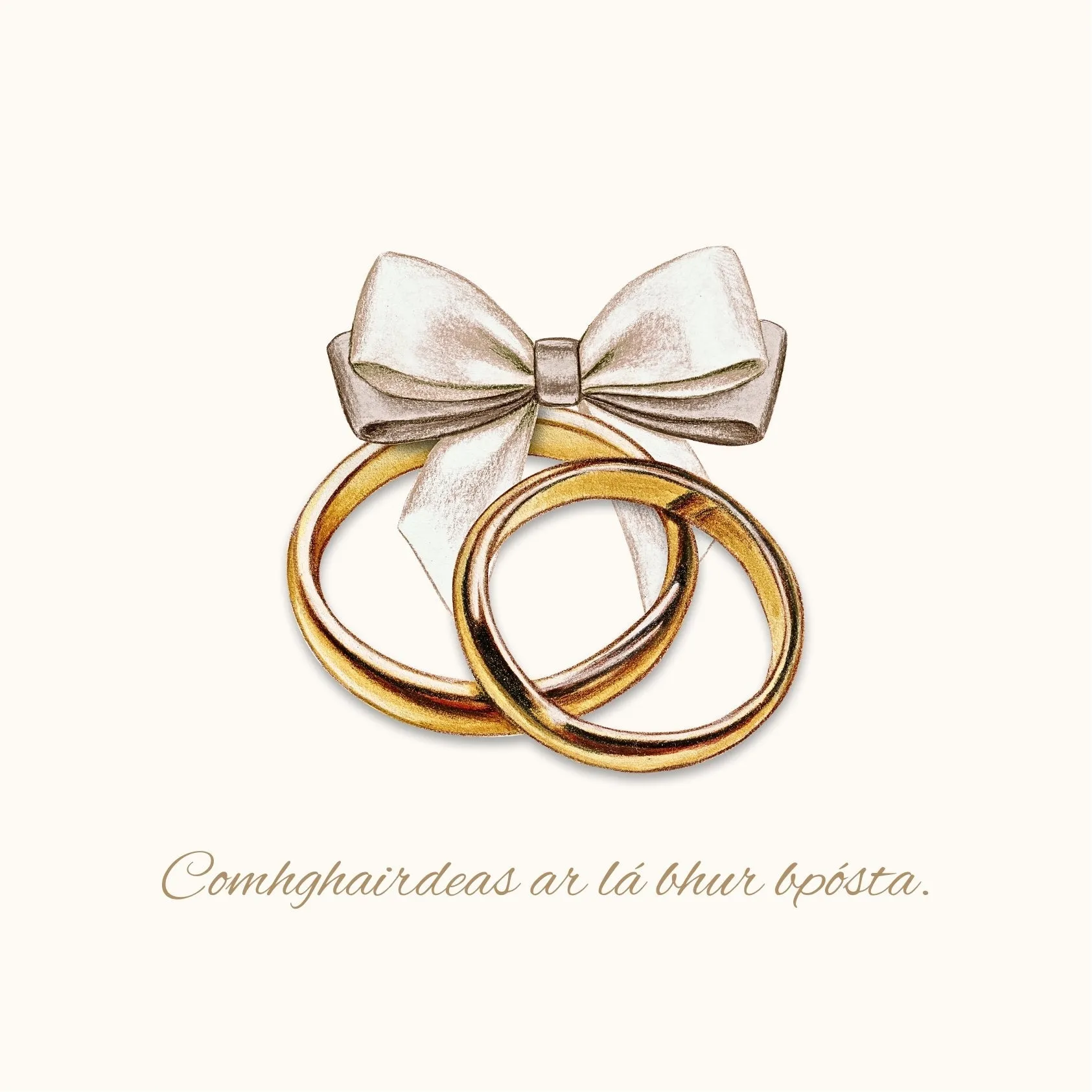 Wedding Rings - Greeting Card