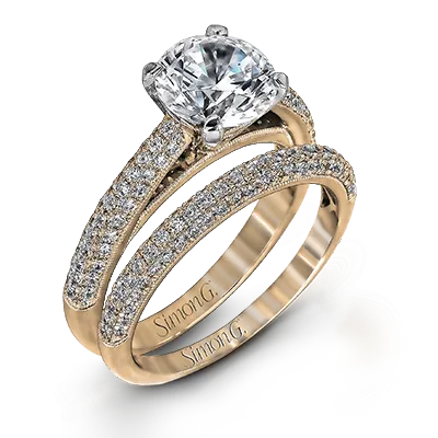 Wedding Set in 18k Gold with Diamonds