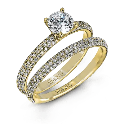 Wedding Set in 18k Gold with Diamonds