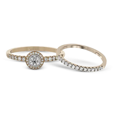 Wedding Set in 18k Gold with Diamonds