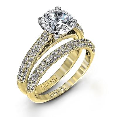 Wedding Set in 18k Gold with Diamonds
