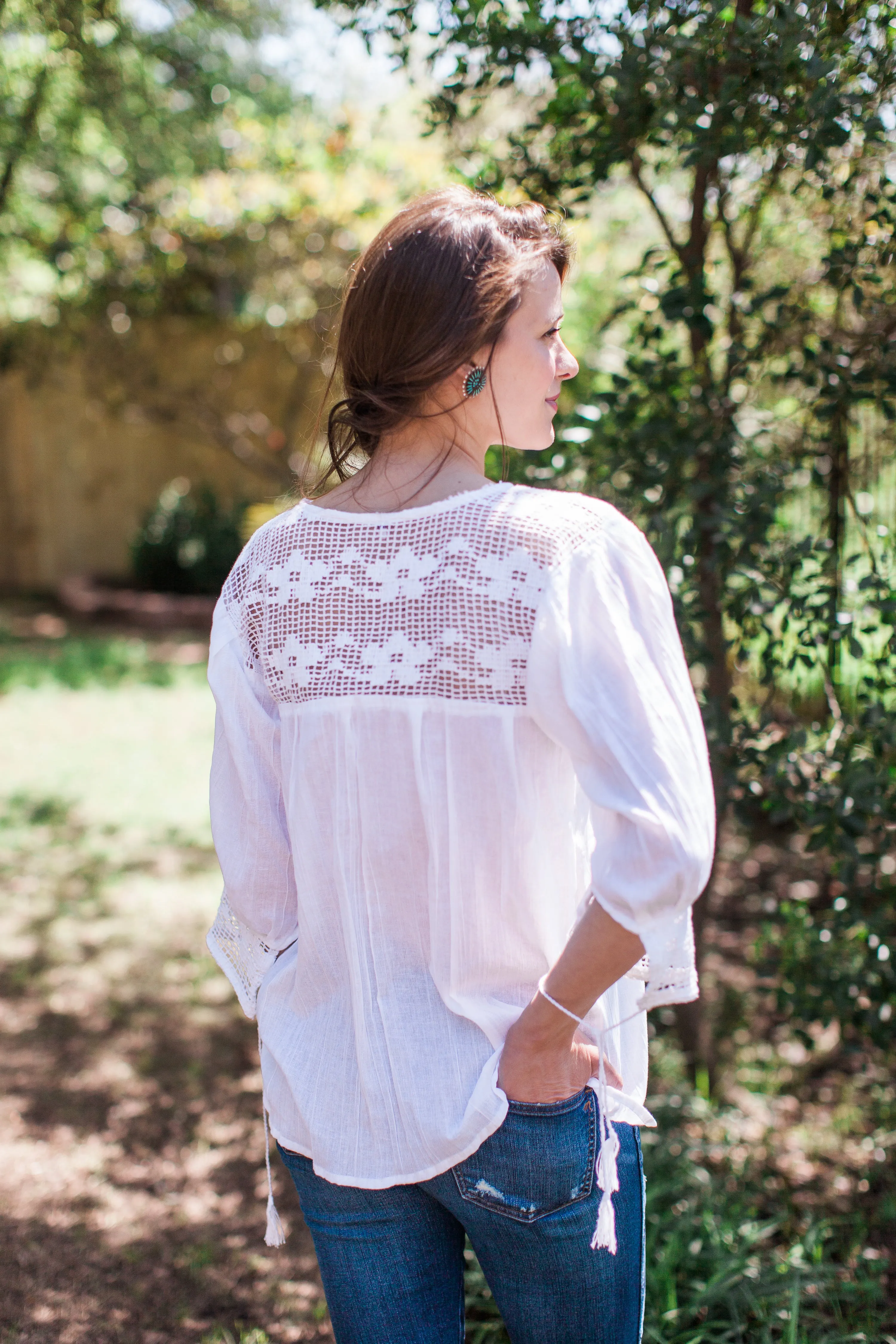 White Franco Blouse