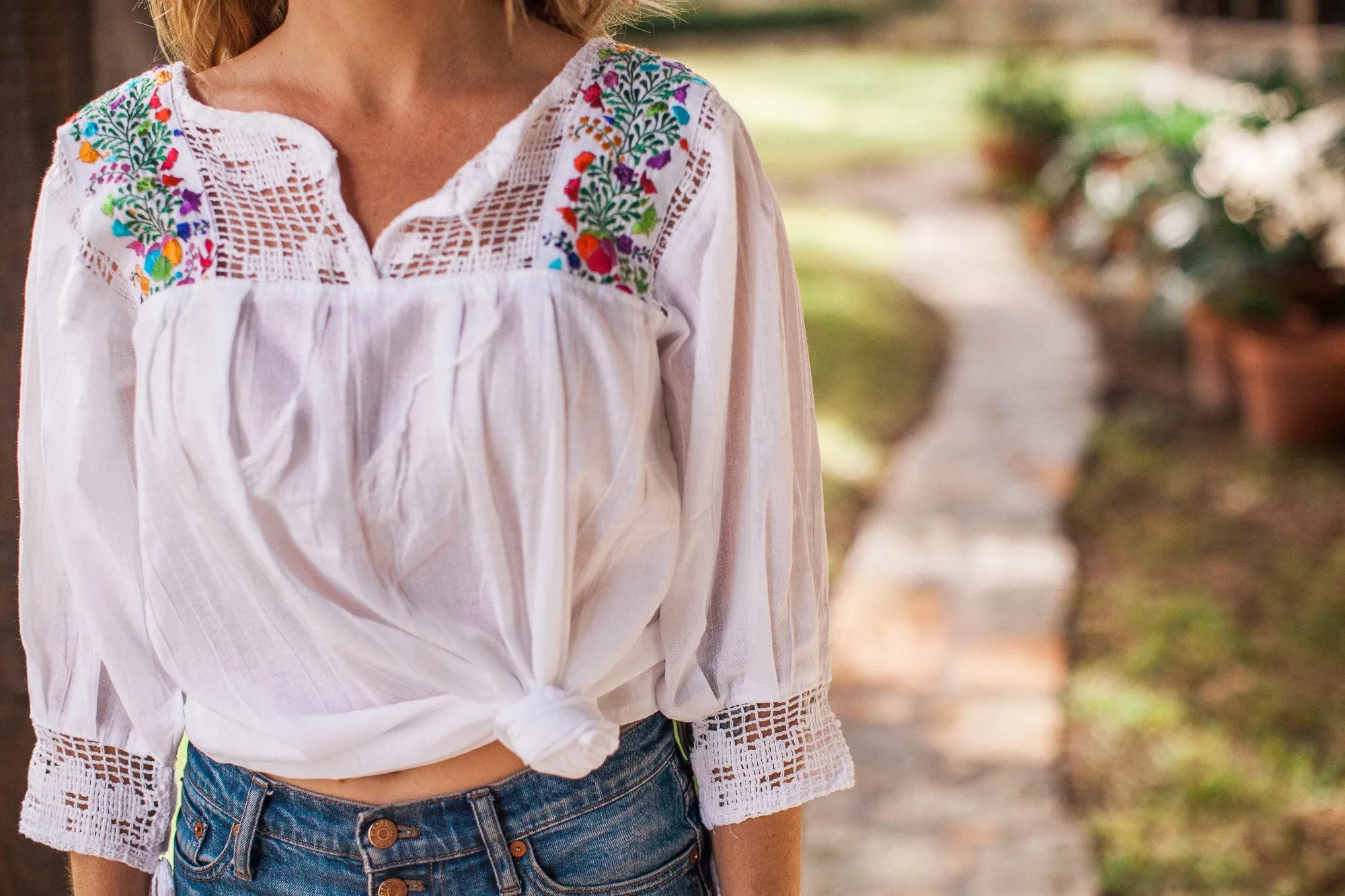 White Franco Blouse