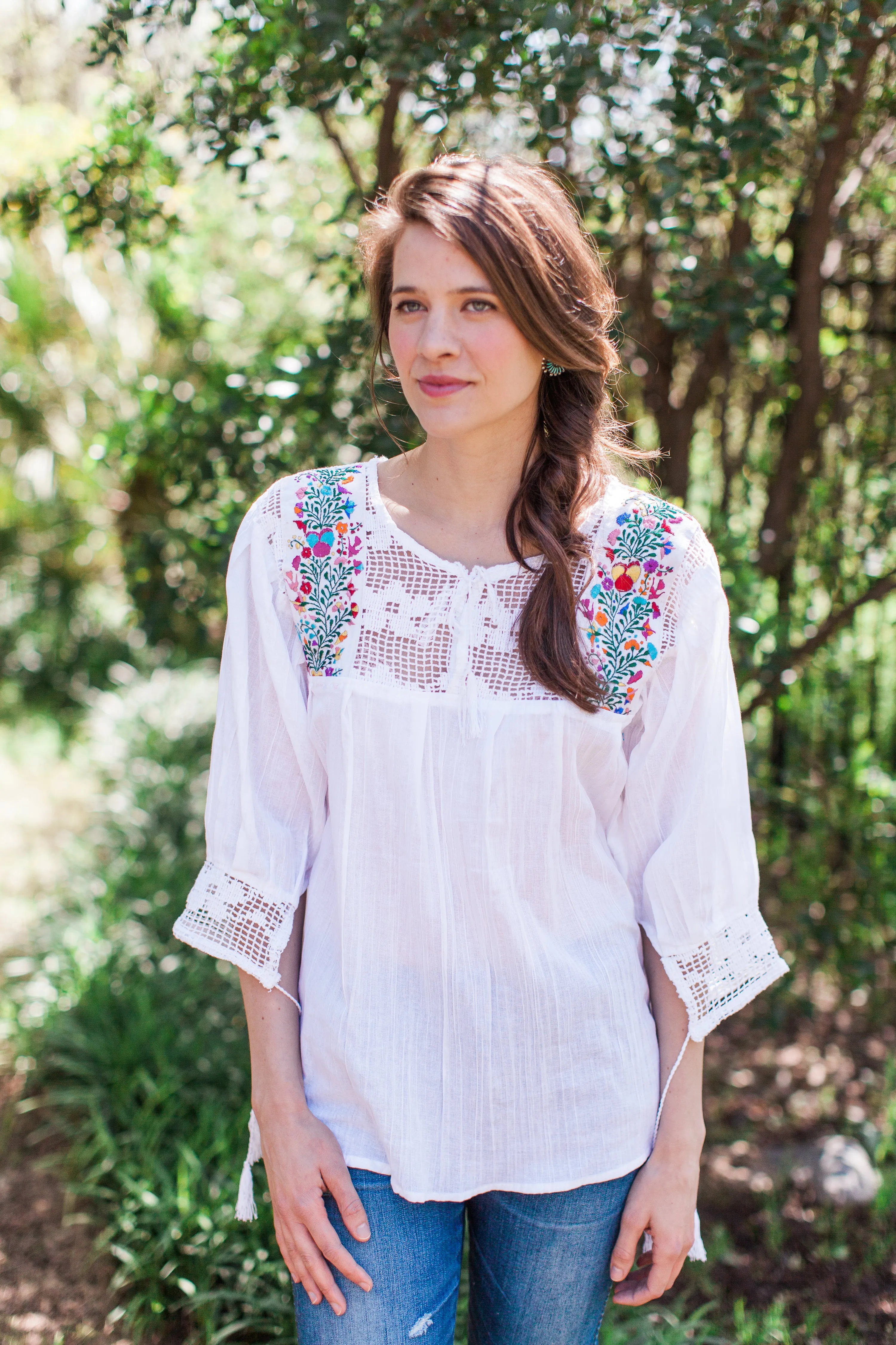 White Franco Blouse