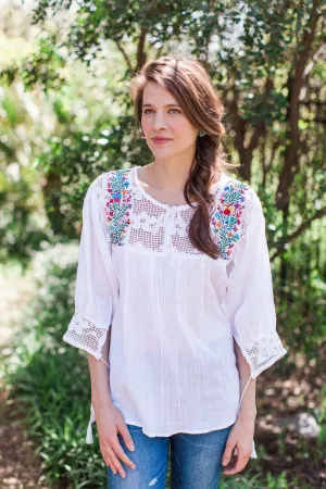 White Franco Blouse