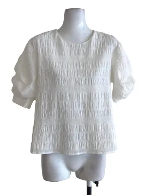 White Textured Top LB