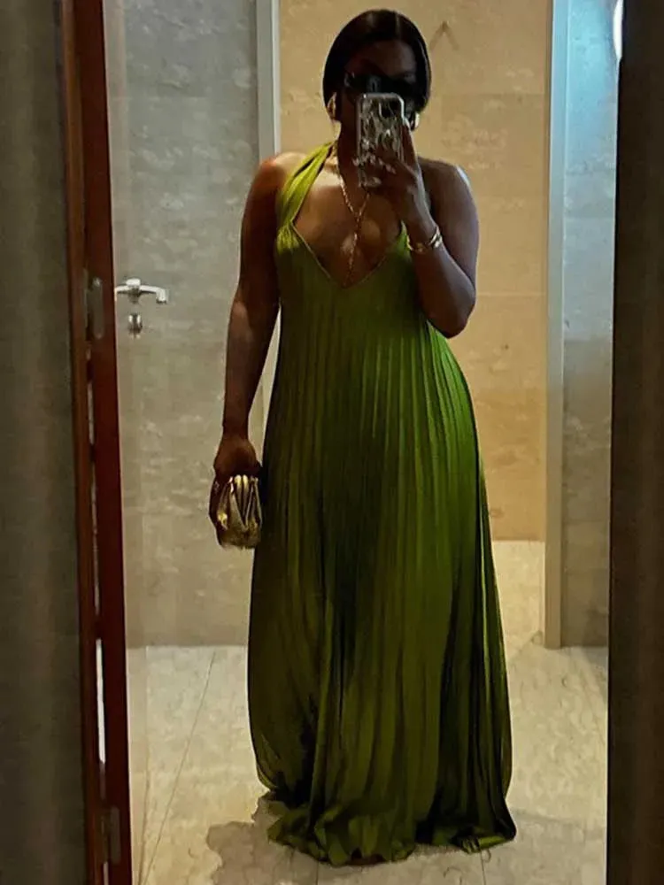 Women Green Evening Dress
