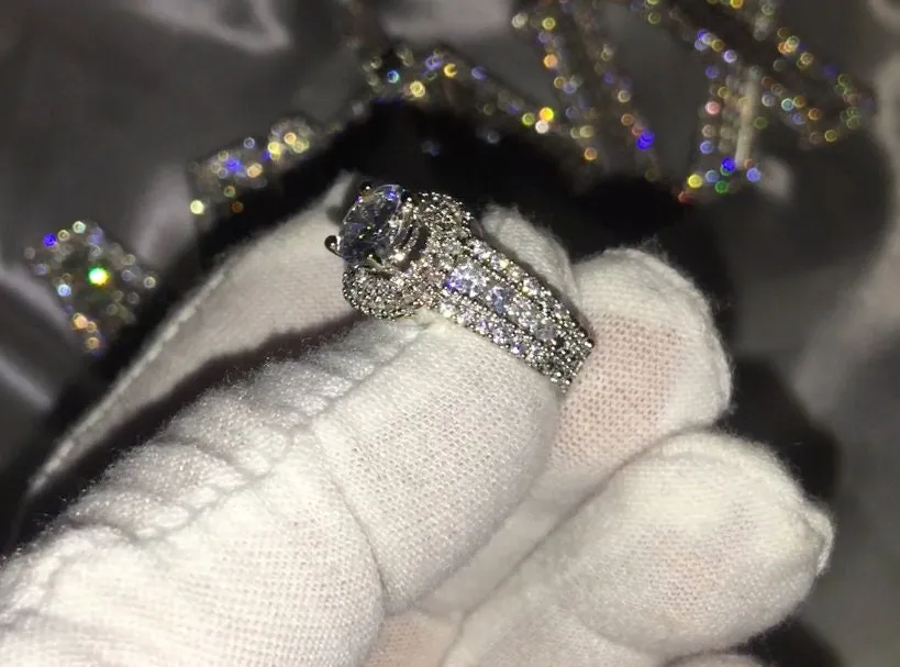 Womens Cubic Zirconia Ring | Womens Big Diamond Ring | Womens Engagement Ring | Engagement Rings | Womens Wedding Ring | Womens Big Rings