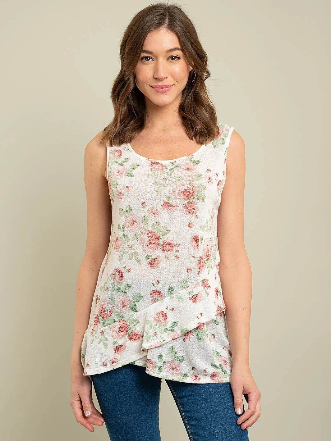 WOMEN'S FLORAL TANK TOP