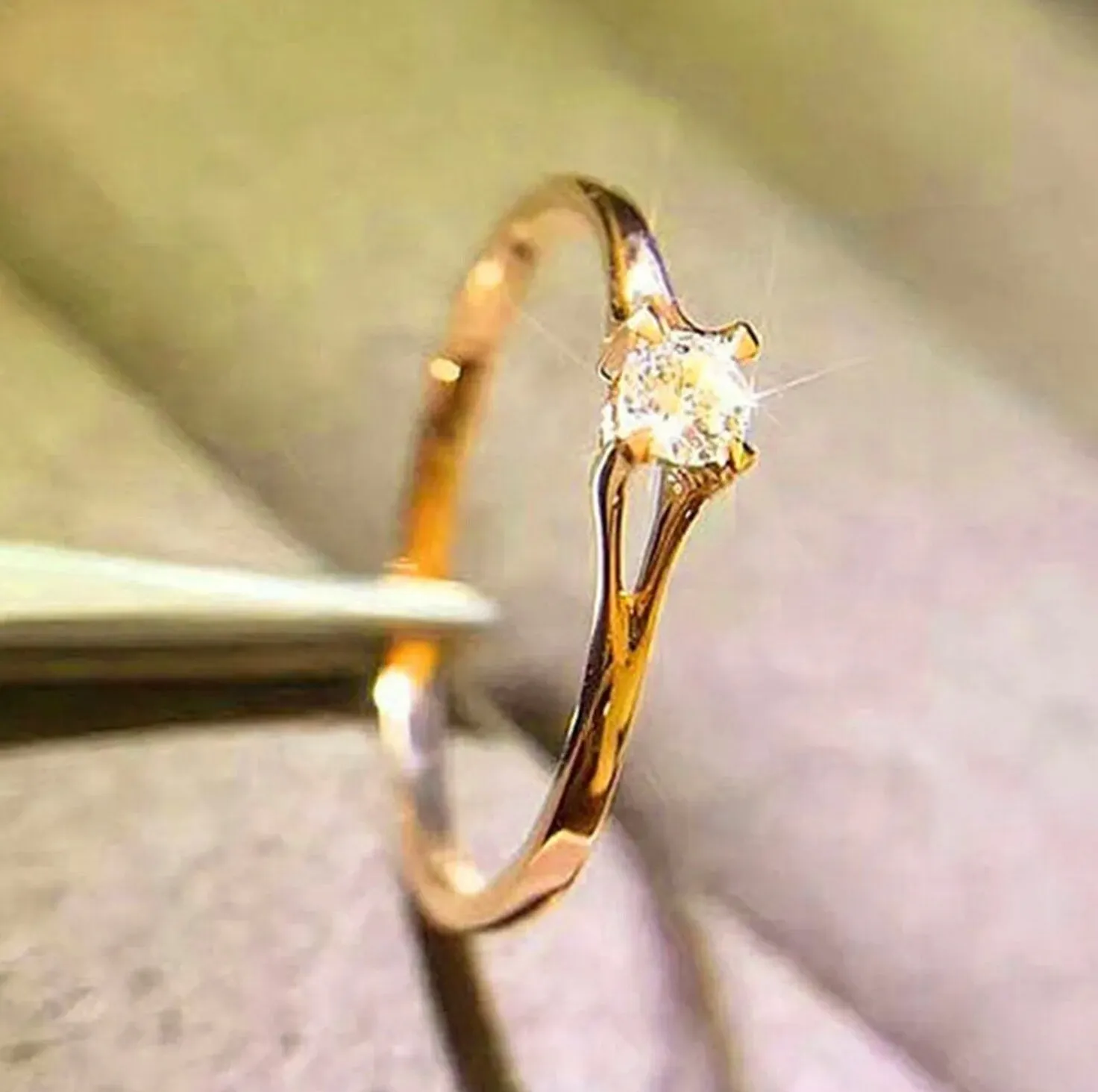 Womens Gold Ring | Gold Engagement Ring | Diamond Engagement Ring | Gold Ring | Engagement Ring | Gold Wedding Ring | Gold Wedding Band