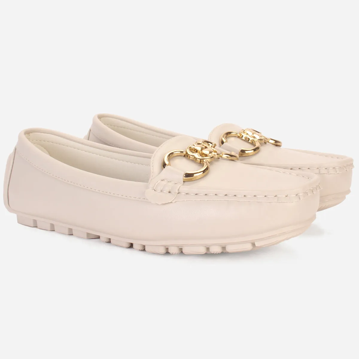 Womens "KITTO" Flat Comfy Slide In Moccasins