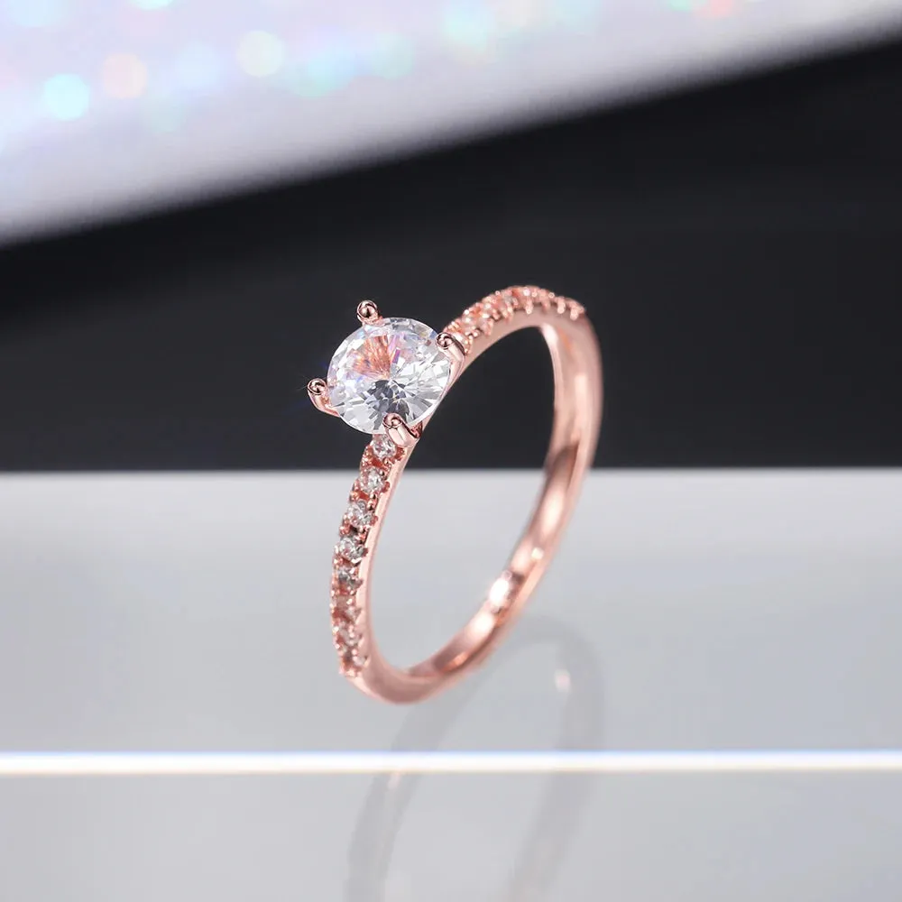 Women's Round Zirconia Rings