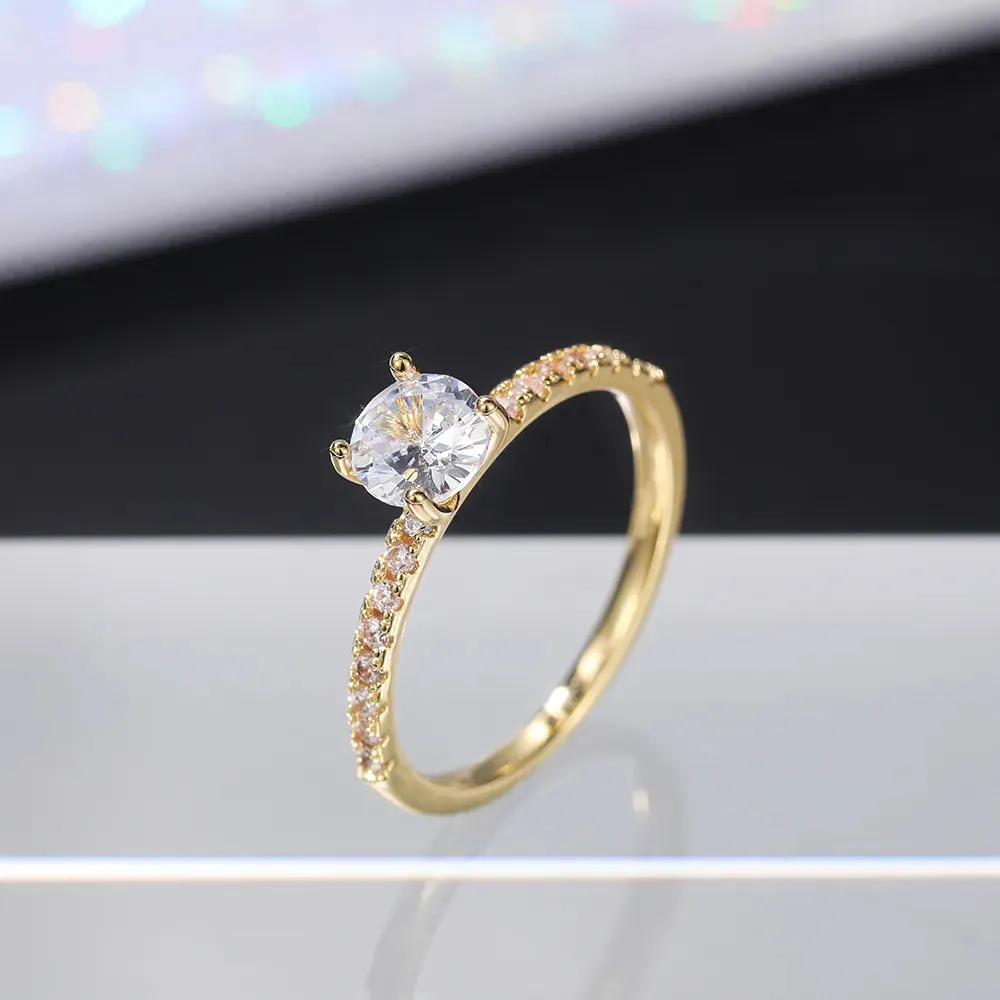 Women's Round Zirconia Rings