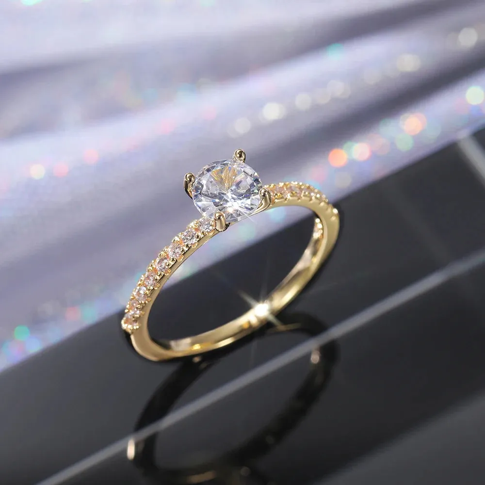 Women's Round Zirconia Rings
