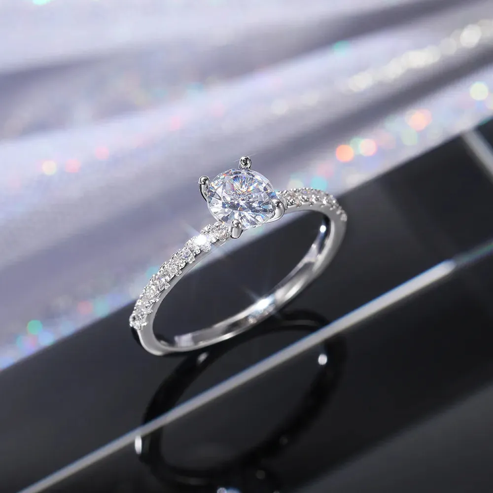 Women's Round Zirconia Rings