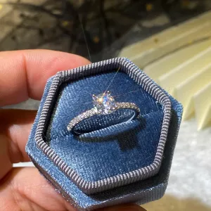 Women's Round Zirconia Rings